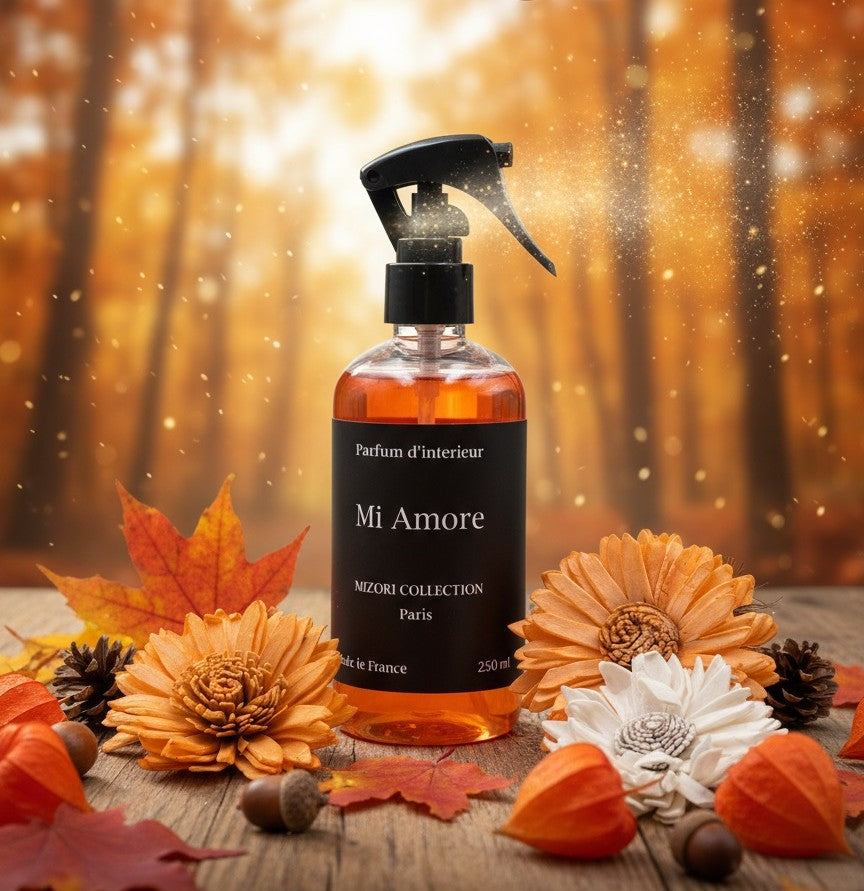 Luxury interior perfume spray by Mizori Collection Paris – elegant long-lasting home fragrance